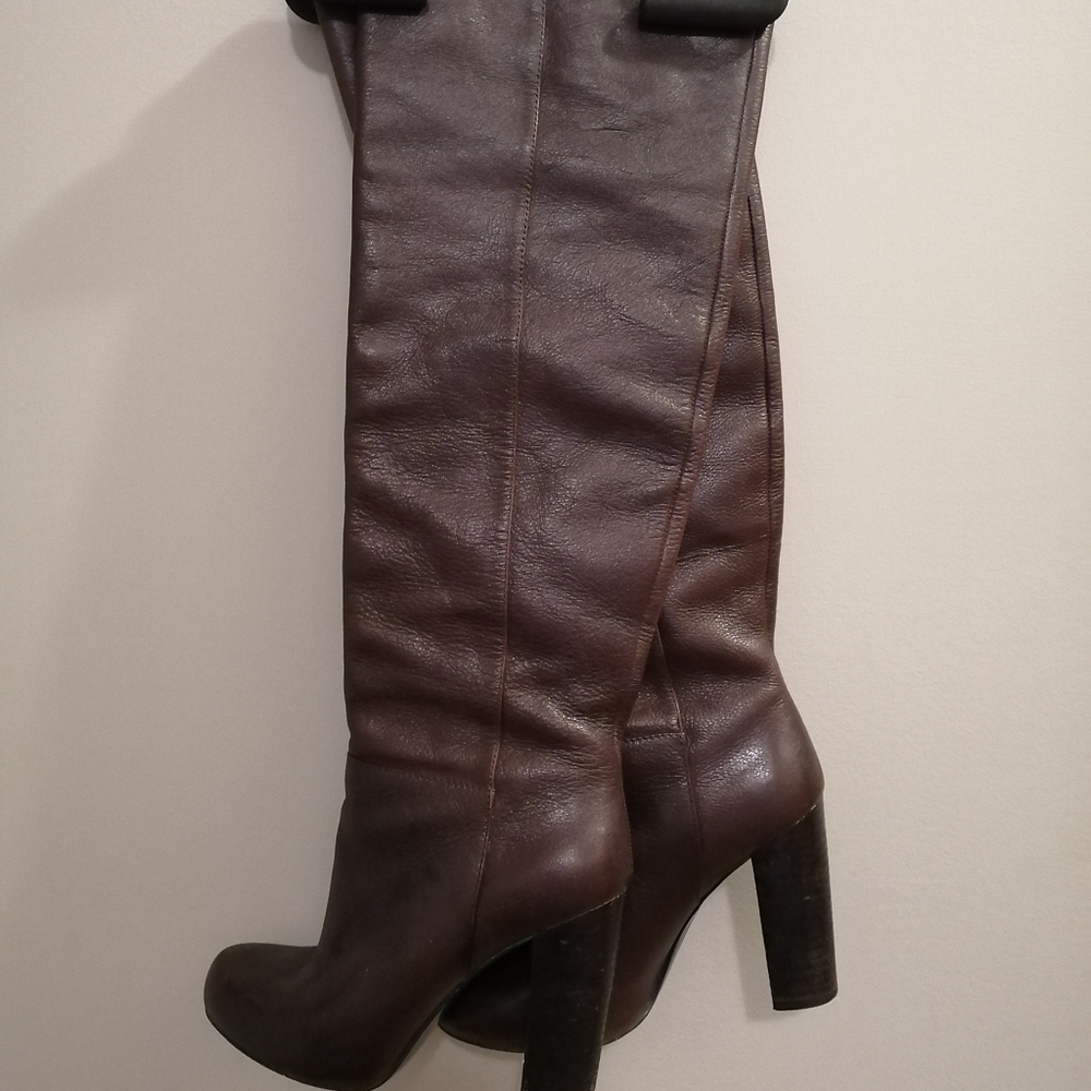Nine West leather knee high boots